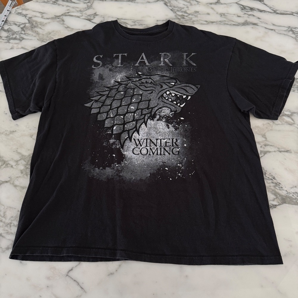 Game Of Thrones STARK WINTER IS COMING T-Shirt ‎ Size XXL